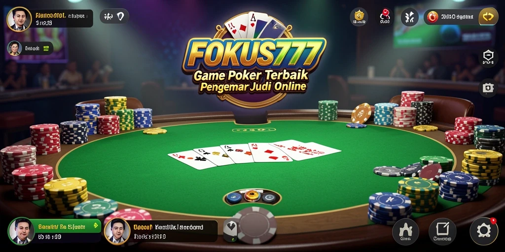 Tampilan classic poker dengan desain modern dan seru.