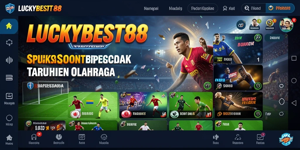 Tampilan gameplay menarik dari aplikasi Sportsbook LUCKYBEST88.