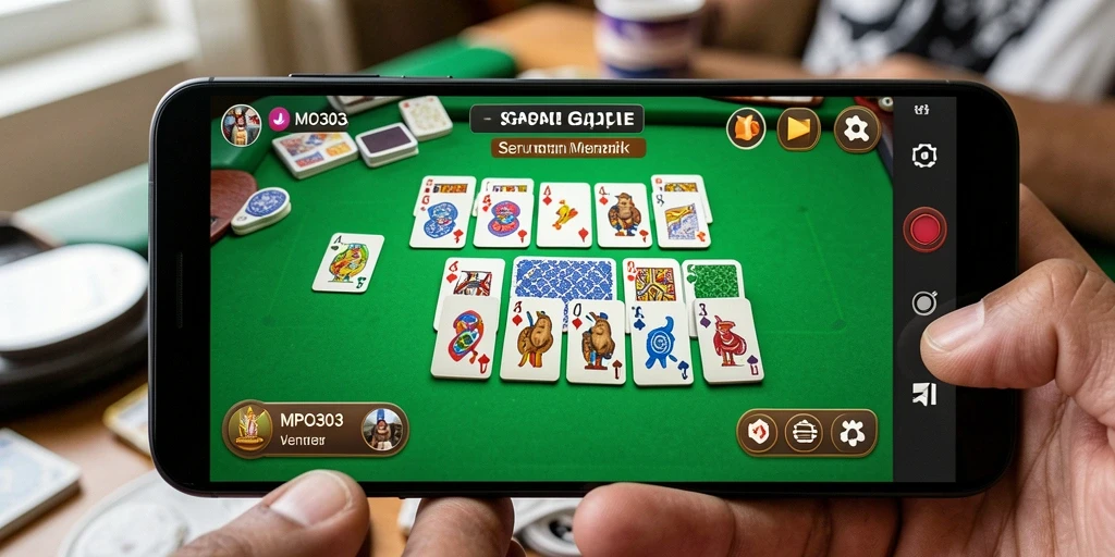 Screenshot utama MPO303 menampilkan gameplay Gaple yang seru dan interaktif.
