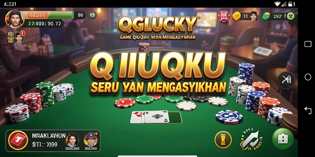 Tampilan permainan QGLUCKY yang penuh warna dan atraktif.