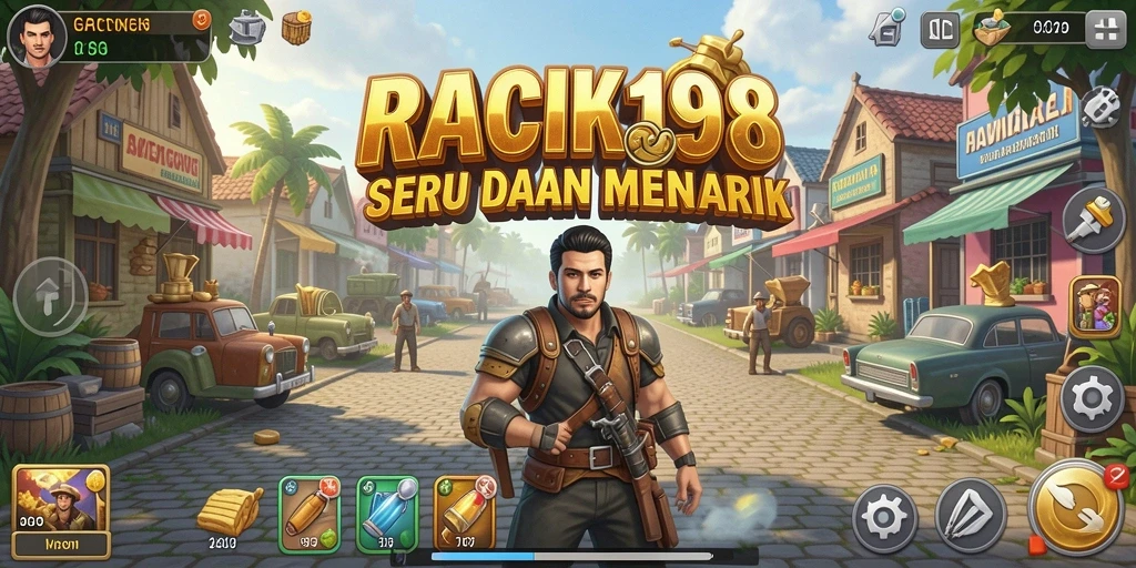 Screenshot gameplay RACIK198 menunjukkan dinamika seru membangun bisnis Tycoon.