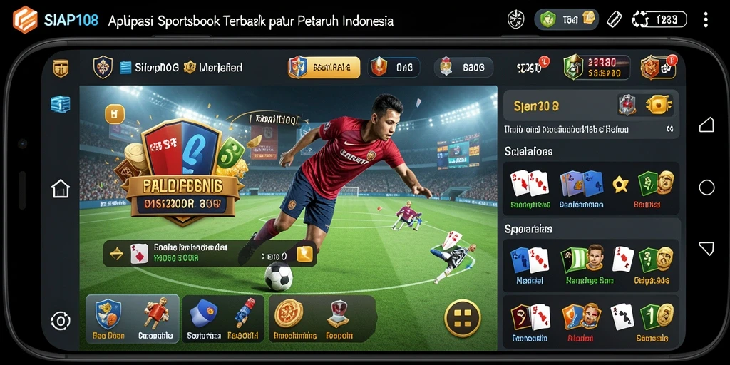 Tampilan antarmuka SIAP108 saat melakukan taruhan pada pertandingan olahraga.