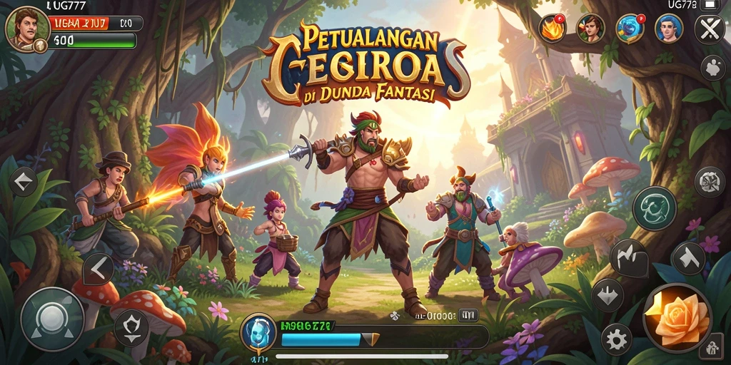 Screenshot gameplay UG777 menampilkan aksi petualangan yang menegangkan.