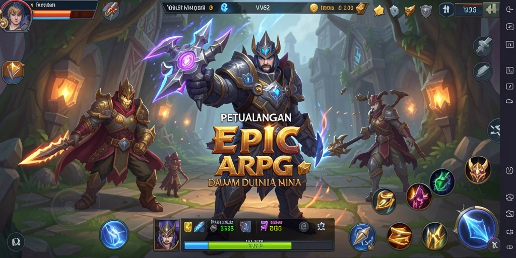 Tampilan gameplay VV62 yang mendebarkan dalam dunia ARPG.