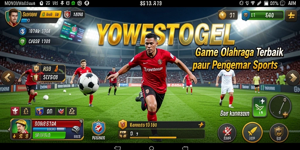 Screenshot YOWESTOGEL menampilkan aksi seru dalam gameplay olahraga.